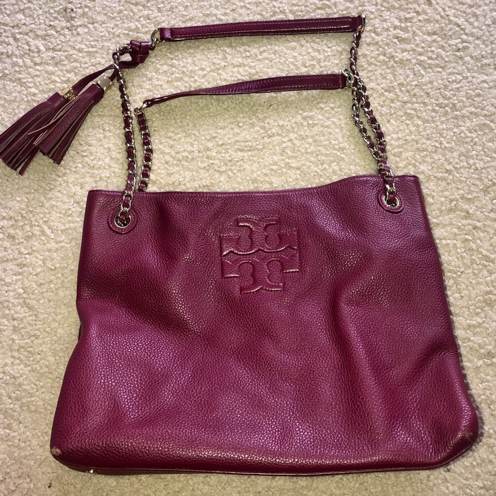 Tory Burch authentic leather tote bag 🔥deal - Picture 2 of 11